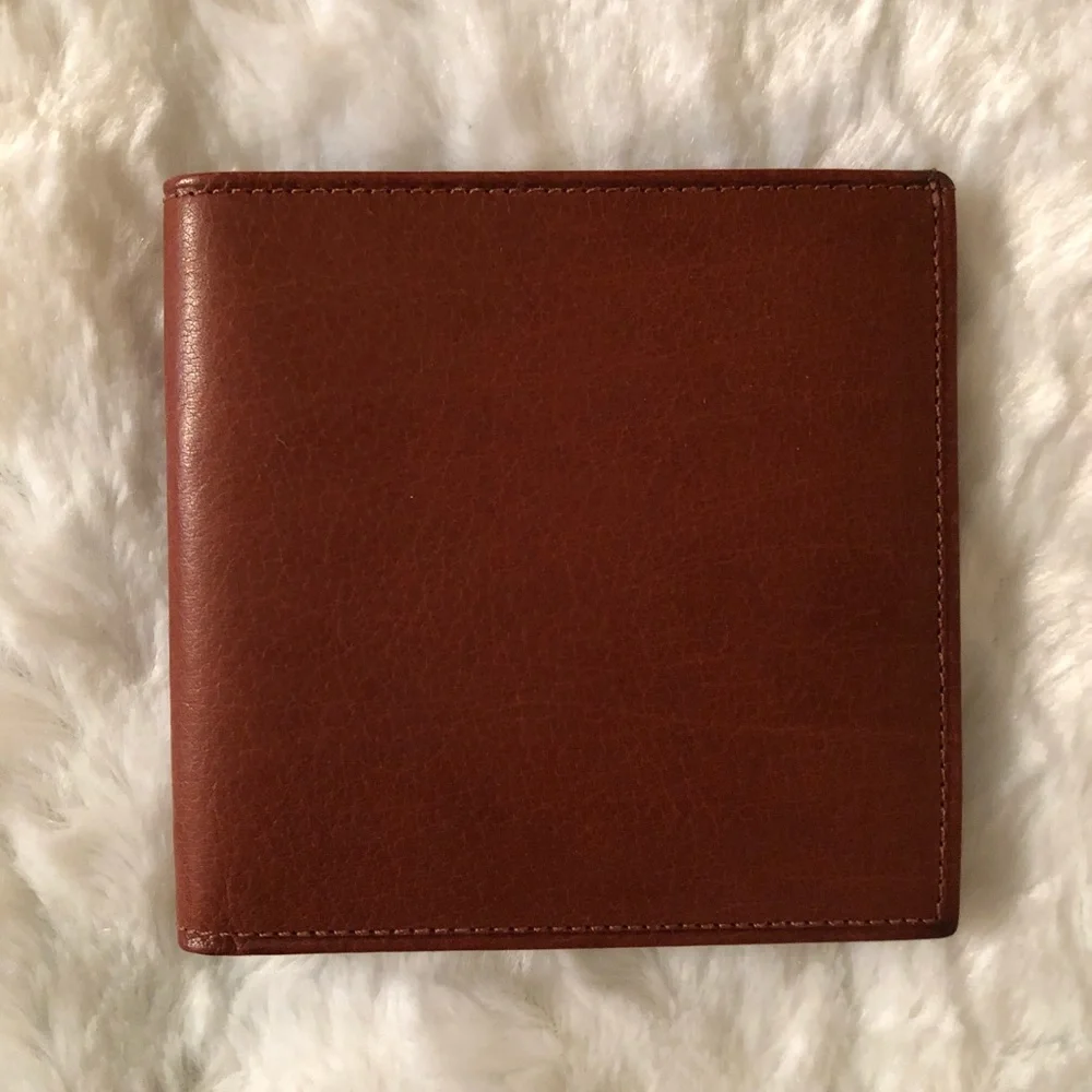 Coach Bi Fold Sport Calf Leather Credit Card Wallet in Original Box Large